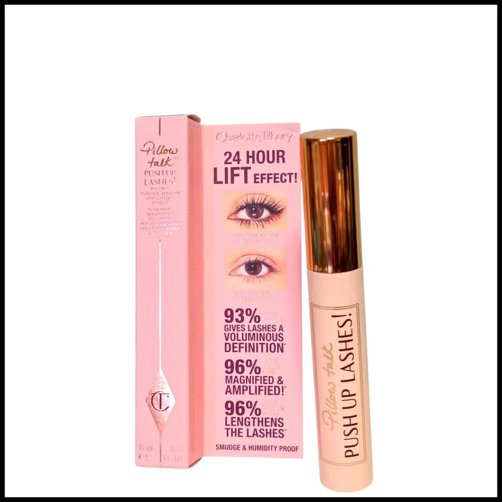 Charlotte Tilbury Pillow Talk Push Up Lashes Mascara Super Black 10ml 0.33oz New